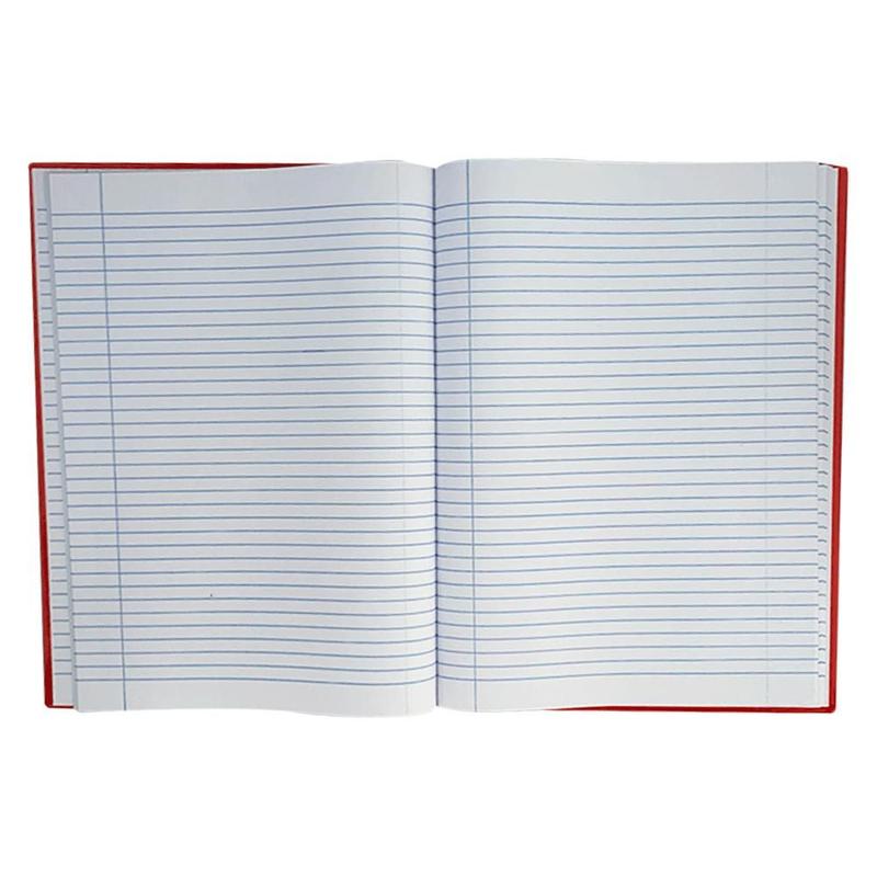 Caderno Brochura Vermelho Kaz 96 Folhas Grande 200mm X 275mm